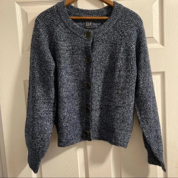 Gap NWT LS Seed Stitch Cardigan Navy Size XS - Picture 1 of 7